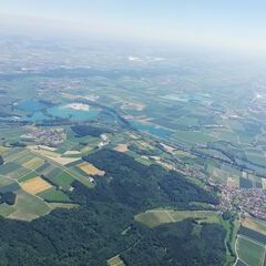Flugwegposition um 11:57:16: Aufgenommen in der Nähe von Donau-Ries, Deutschland in -1545 Meter
